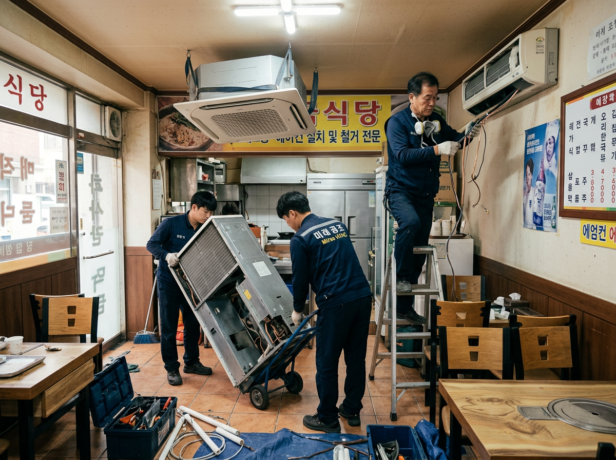 업소용 에어컨 철거